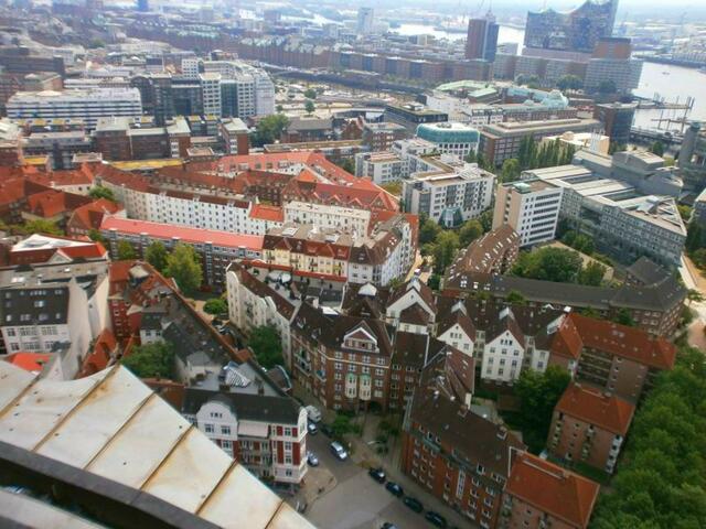 Blick vom Hamburger Michel über Hamburg