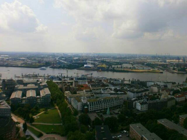 Blick vom Hamburger Michel über Hamburg