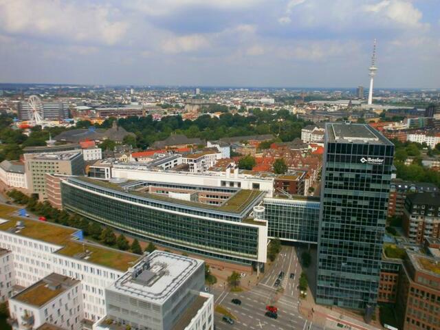 Blick vom Hamburger Michel über Hamburg