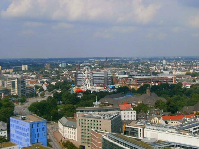 Blick vom Hamburger Michel über Hamburg