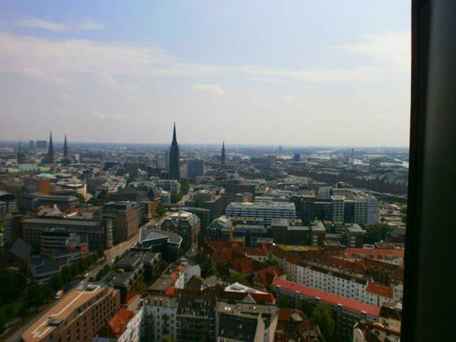 Blick vom Hamburger Michel über Hamburg