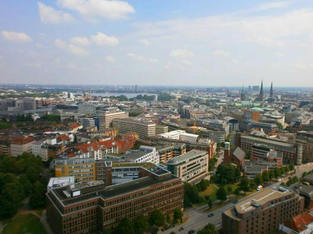 Blick vom Hamburger Michel über Hamburg