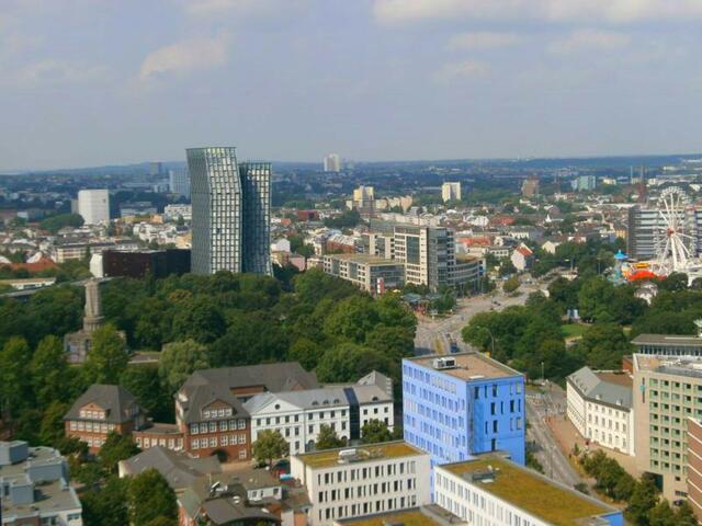 Blick vom Hamburger Michel über Hamburg