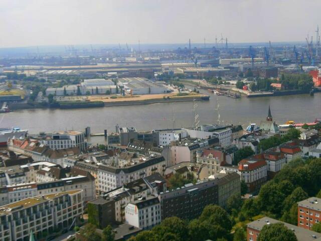 Blick vom Hamburger Michel über Hamburg