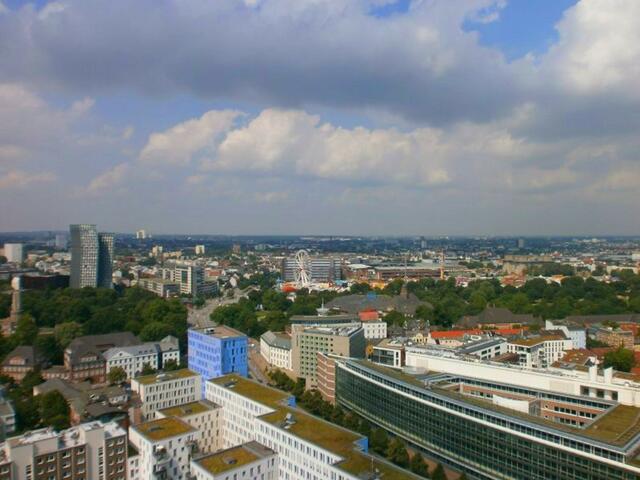 Blick vom Hamburger Michel über Hamburg