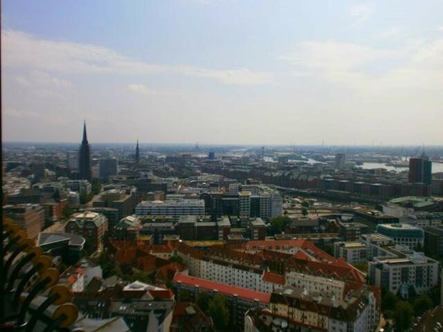 Blick vom Hamburger Michel über Hamburg