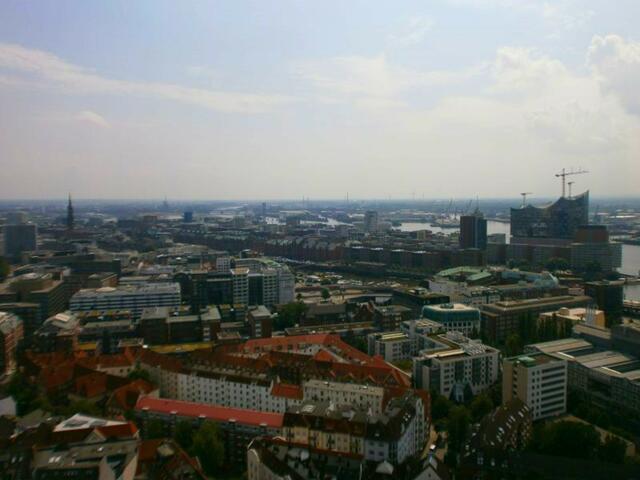 Blick vom Hamburger Michel über Hamburg