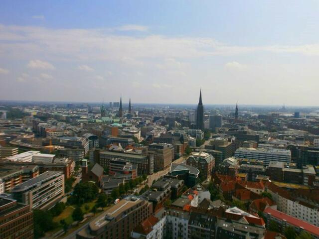 Blick vom Hamburger Michel über Hamburg