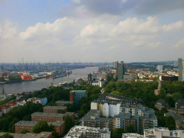 Blick vom Hamburger Michel über Hamburg