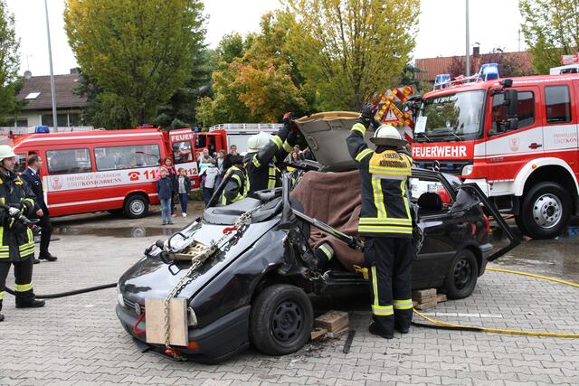 Das Dach wird entfernt.