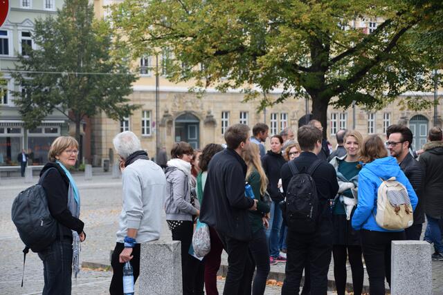 Nach zweistündiger Fahrt von Marburg ist der Chor am Zielort Eisenach angekommen