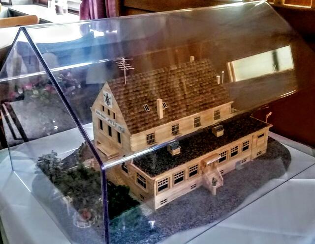 Ein Modell vom Lokal "Pitt Jupp", dem 1.Höllentor aus Meuchelbeck