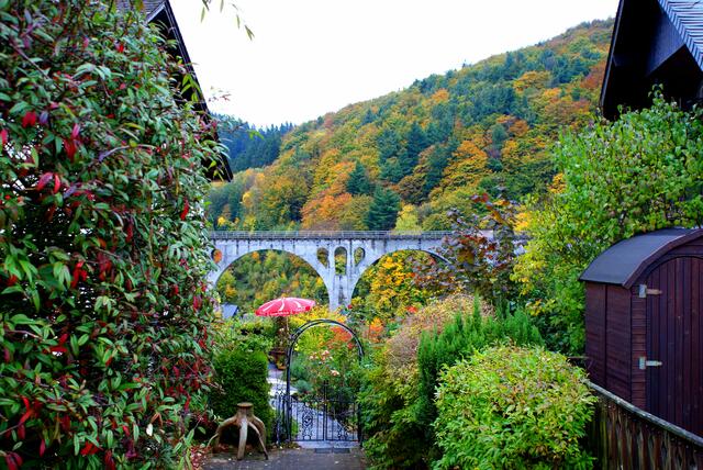 Herbstlicher Hauseingang