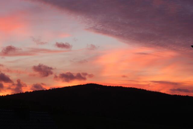 Abendrot am 14.10.2017