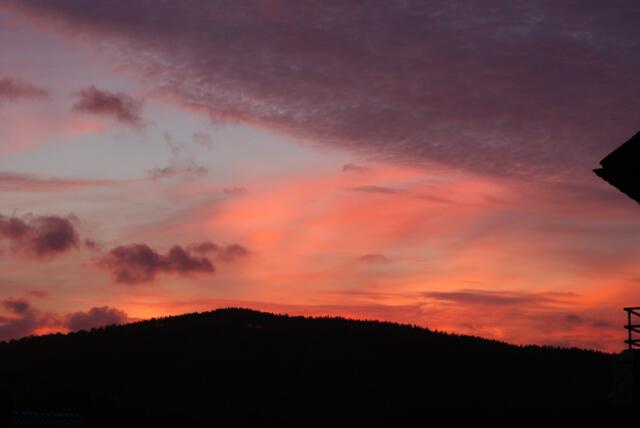 Abendrot am 14.10.2017