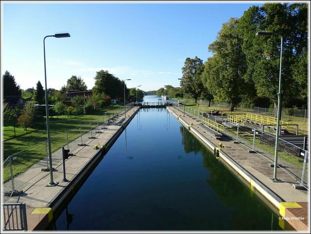 Schleuse am Leineabstiegskanal (Foto: Katja Woidtke)