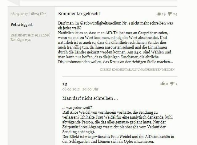 Fragen der angemeldeten Kommentatoren sind nicht erwünscht und werden nach kurzer Zeit wieder gelöscht.