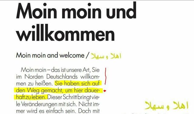 Wo noch alle von Flüchtlingen sprachen, spricht die SVZ schon von "dauerhaft zu leben"