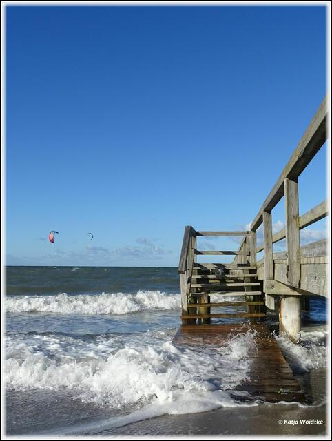 Ostseewellen am Strand von Heiligenhafen (Foto: Katja Woidtke)