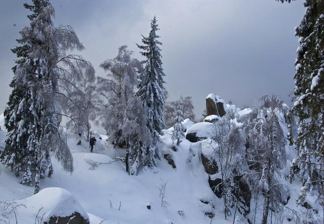 Und die Kästeklippen 300 Meter höher, können dann auch auf Brettern erreicht werden.