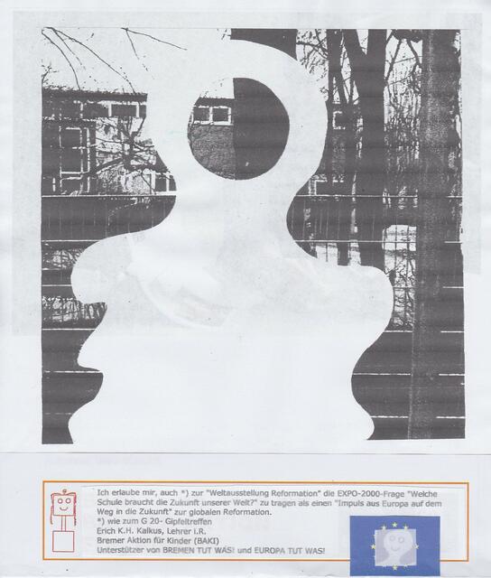 EXPO-2000-Frage zum G-20-Gipfeltreffen und zur "Weltausstellung Reformation"