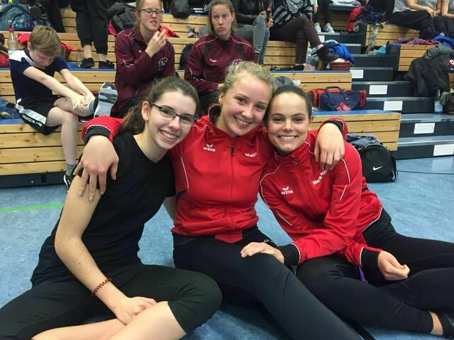 v.l.n.r.: Monique Bergmann, Malin Arnold un Marie Pohlner