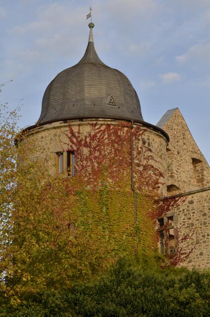 Eckturm mit welscher Haube - so könnte auch Rapunzel 'gewohnt' haben
