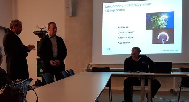 Auch der Leiter der LEW Kommunalbetreuung, Herr Peter Kraus kam noch