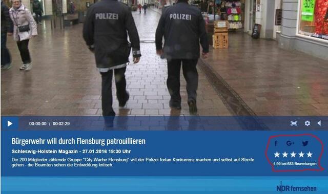Mehr als 650 User beim NDR fanden eine Bürgerwehr in Flensburg für gut ! Und das war Anfang 2016 als es noch relativ ruhig war.