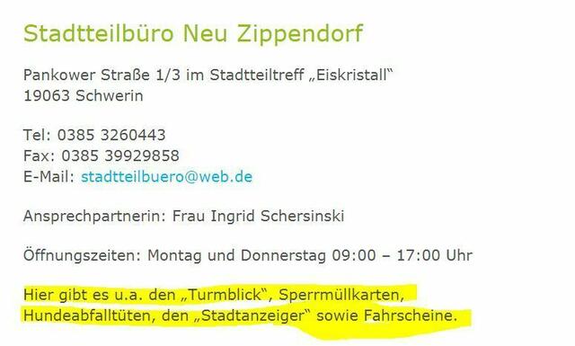 Kannz  wichtig Sperrmüllkarten... sieht besonders an den Dreckecken in beiden Stadtteilen.