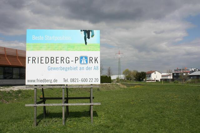 Auch der Friedberg-Park an der A8 ist fast "ausverkauft"