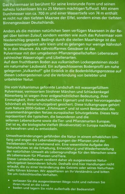 Info über das Pulvermaar