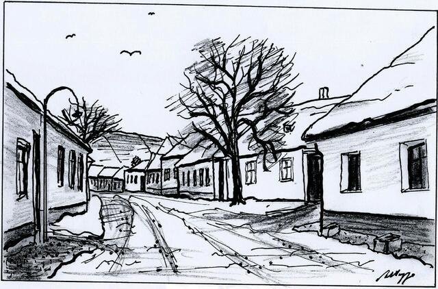 Lange Zeile im Winter II