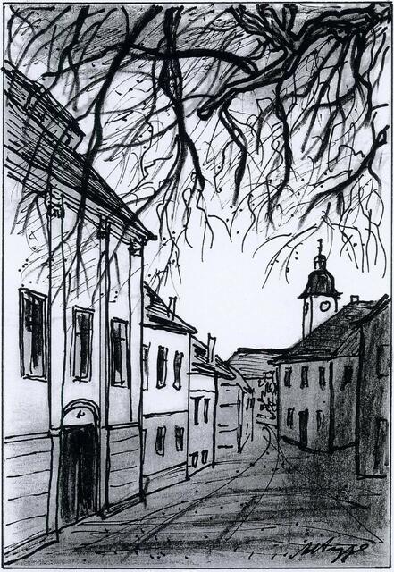 Pfarrgasse im Winter