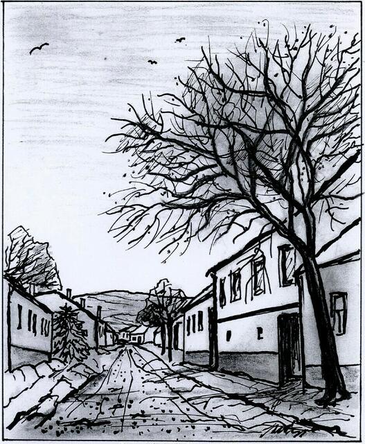 Lange Zeile im Winter I