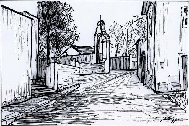 Klostergasse und Eingang zum Klosterhof
