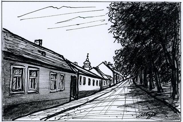 Kirchenstraße mit Kirchenpark
