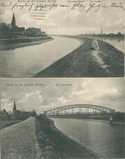 Nicht weit von "Schwanenburg" und "Mühlenpark" entfernt, vor dem 1. Weltkrieg, nach 1908.