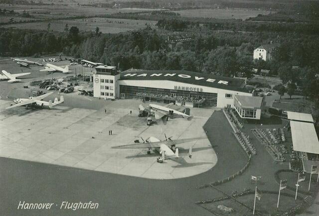 Neuer Flughafen Hannover-Langenhagen, um 1955