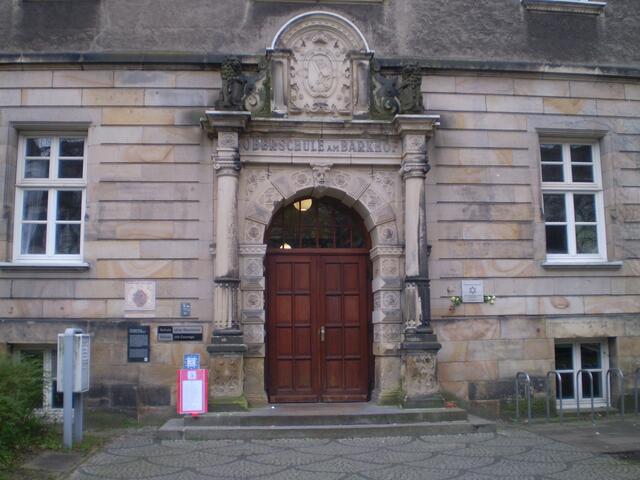 2. Dezember 2017: Blick auf das "Bremer Friedenstor"