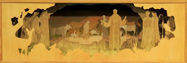 Franziskus-Silhouetten-Krippe von Josef Morgret  - Osnabrück