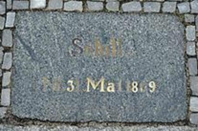 Gedenktafel Schill in Stralsund