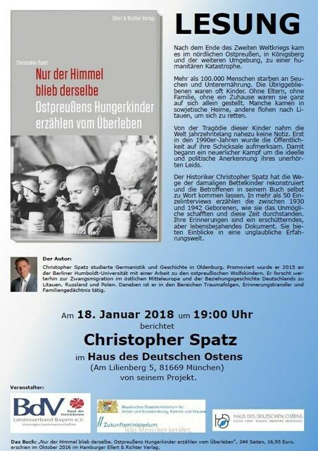 Dr.  Christopher Spatz: LESUNG > https://bdv-bayern.de/termine/ | Foto: wie vor
