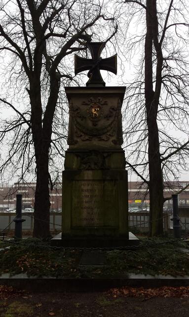 Braunschweig, Schill-Denkmal, an einem trüben Dezembertag des Jahres 2017