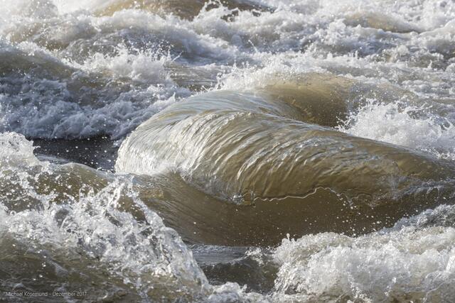Sanfte Welle in der Gischt