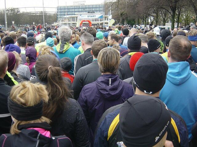 Startaufstellung zum Hauptlauf.