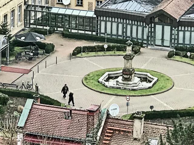 24. Dezember 2017. Auf dem Michelsberg in Bamberg.