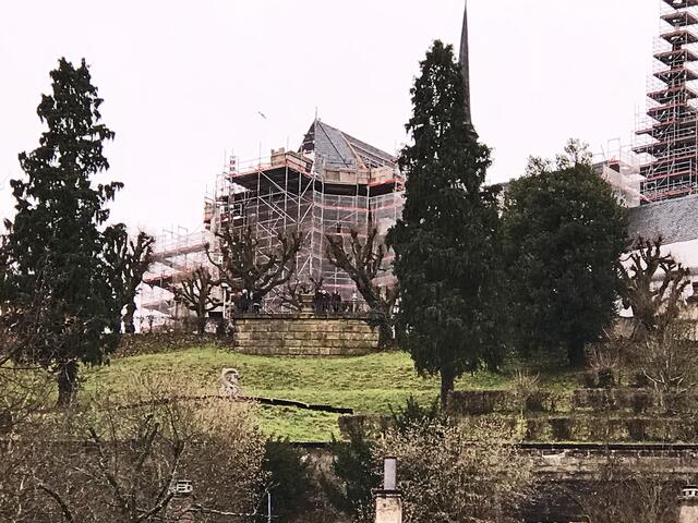 24. Dezember 2017. Auf dem Michelsberg in Bamberg.
