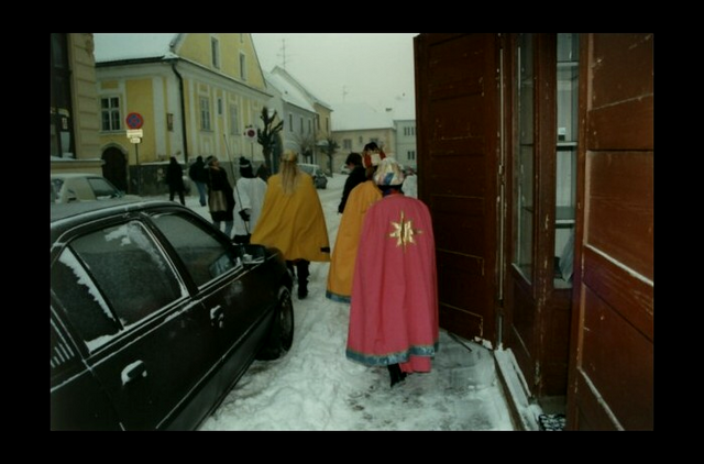 Sternsinger in der Lehengasse.
