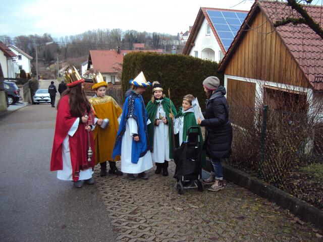 in Reisensburg, Begegnung mit den Sternsingern